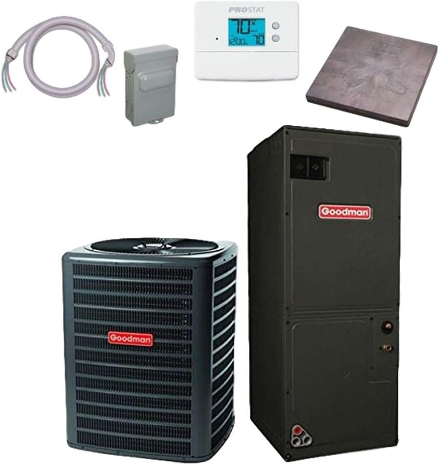 Efficient Goodman 14 SEER AC Bundle + Accessories