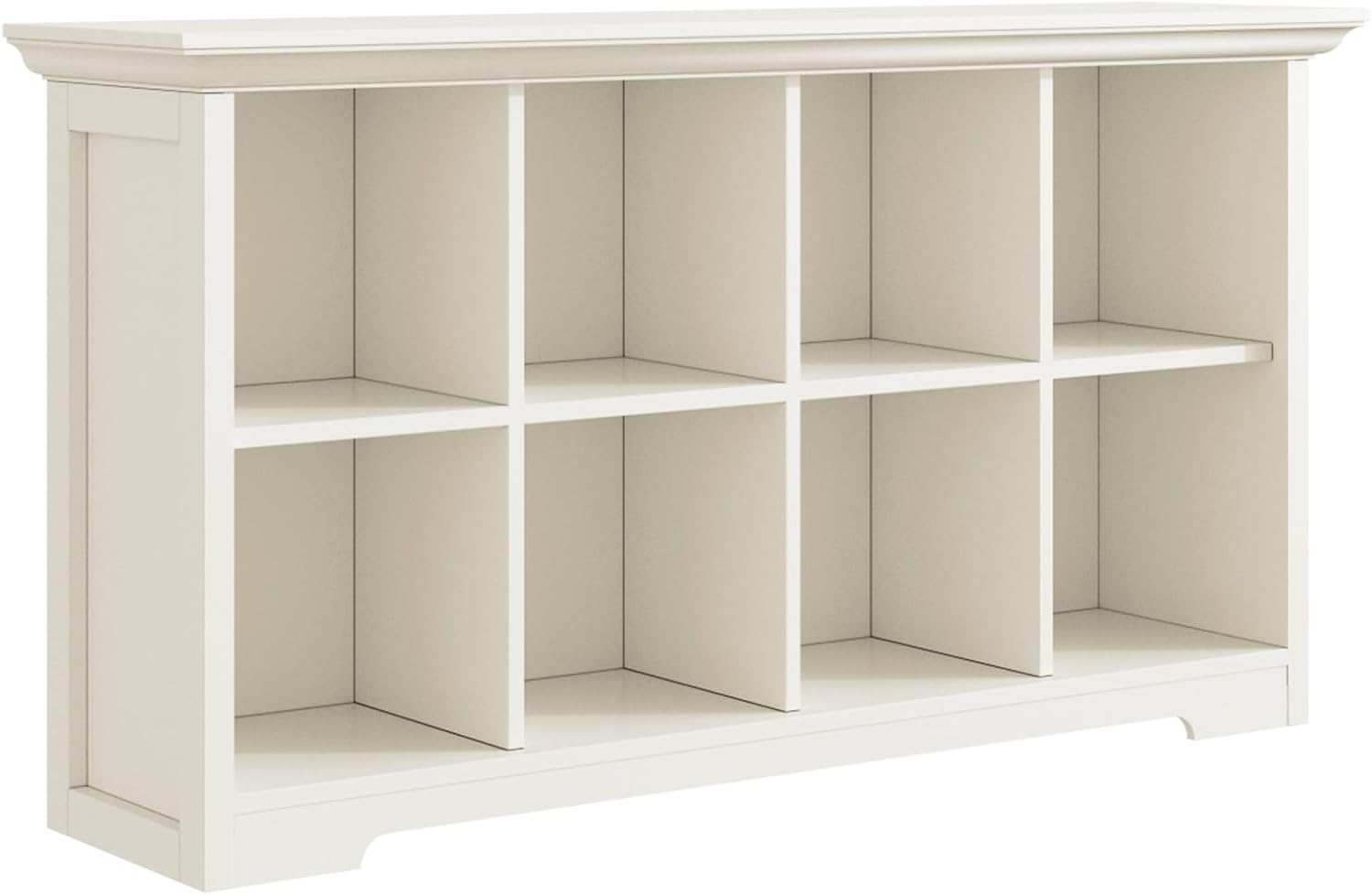 Cube Shelf Bookcase with Base - Luxurious 2 Tiers Storage Cabinet