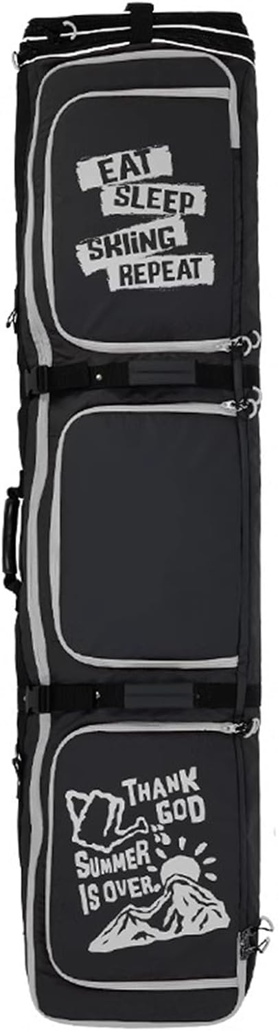 Folding Wheeled Ski Bag for Easy Travel