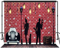 Roaring 20fts Street Gangster and Flapper Girl Backdrop 10x10ft