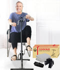 Pedal Exerciser Bike for Arms and Legs - Compact Home Rehab Peddler