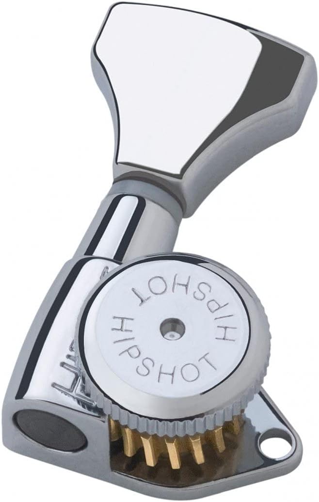 Enhanced Stability: Hipshot Grip-Lock Chrome Tuners