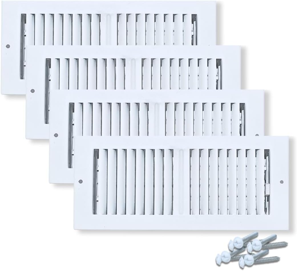 Ceiling Vent Register 10x4 Steel Adjustable Air Supply Diffuser