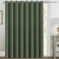 Blackout Patio Curtain Panel 100 x 108 in - Bronze Green Grommet