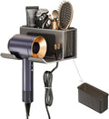 Hair Dryer Holder Wall Mounted with Removable Organizer - Space Saving