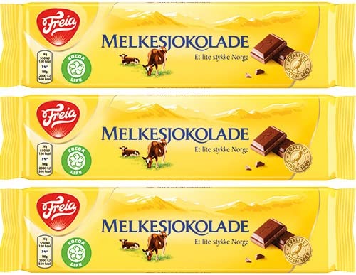 Freia Milk Chocolate Bars - Deliciously Creamy Treats in 3 Pack