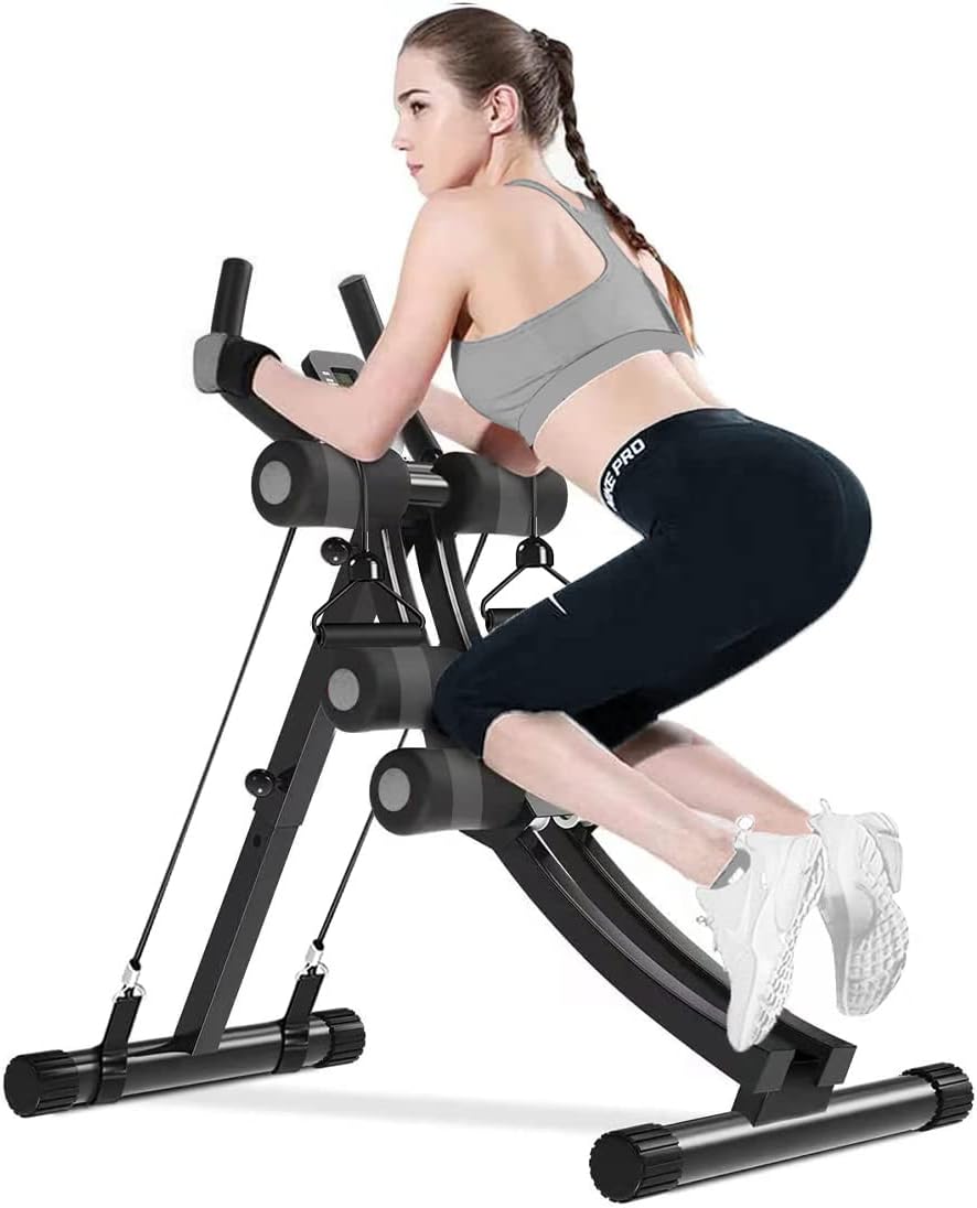 AB Workout Equipment for Home Gym - Adjustable Fitness Machine