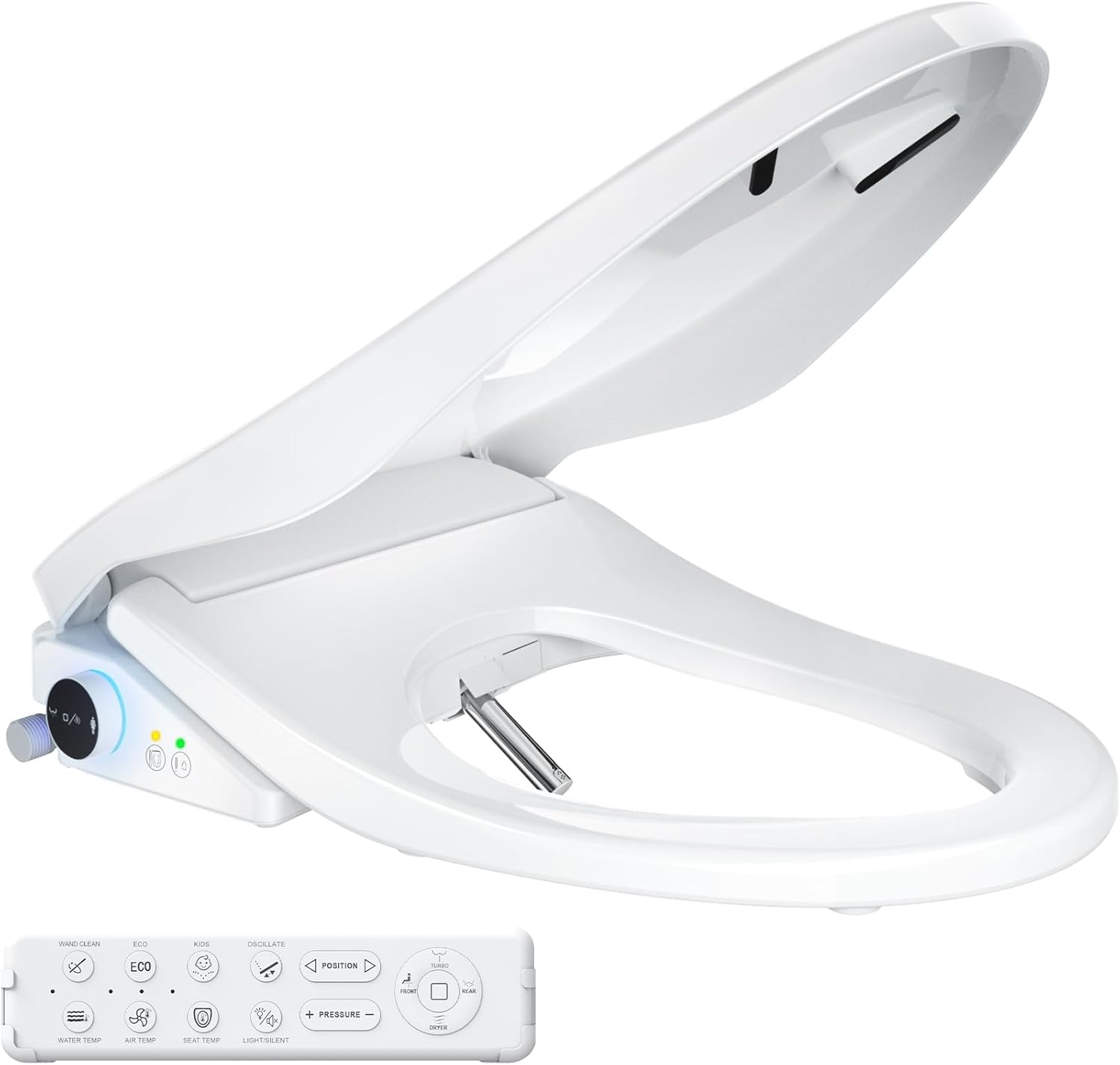 Electric Bidet Toilet Seat with Instant Warm Water & Dryer