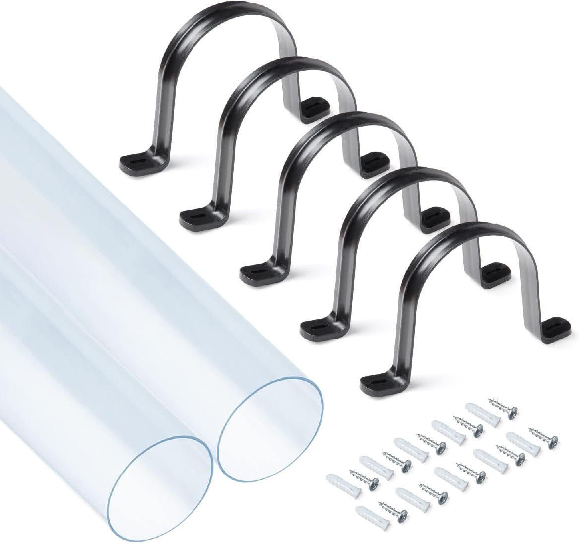 POWERTEC Clear PVC Pipe 4in x 36in Long for Dust Collection