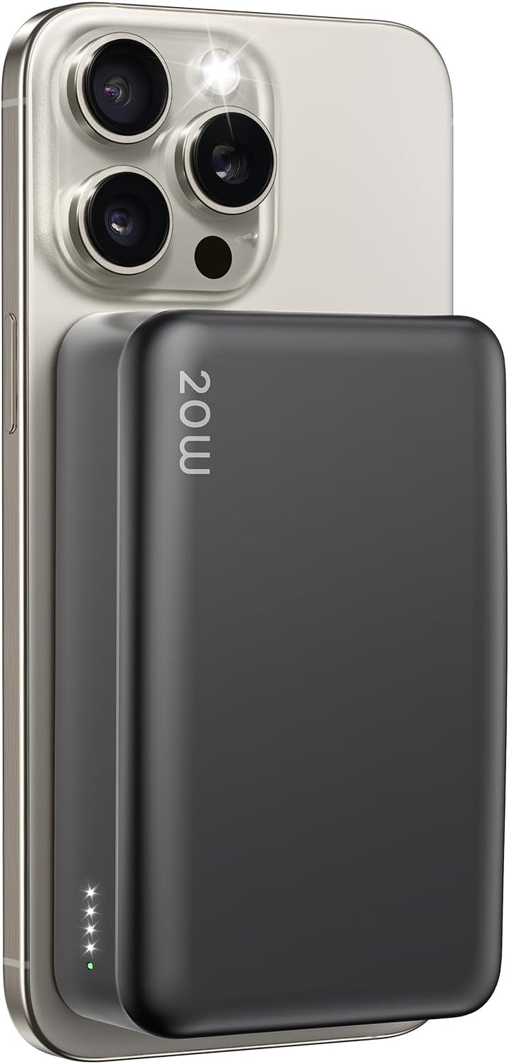 Magnetic Power Bank 20000mAh Wireless Charger for iPhone 17