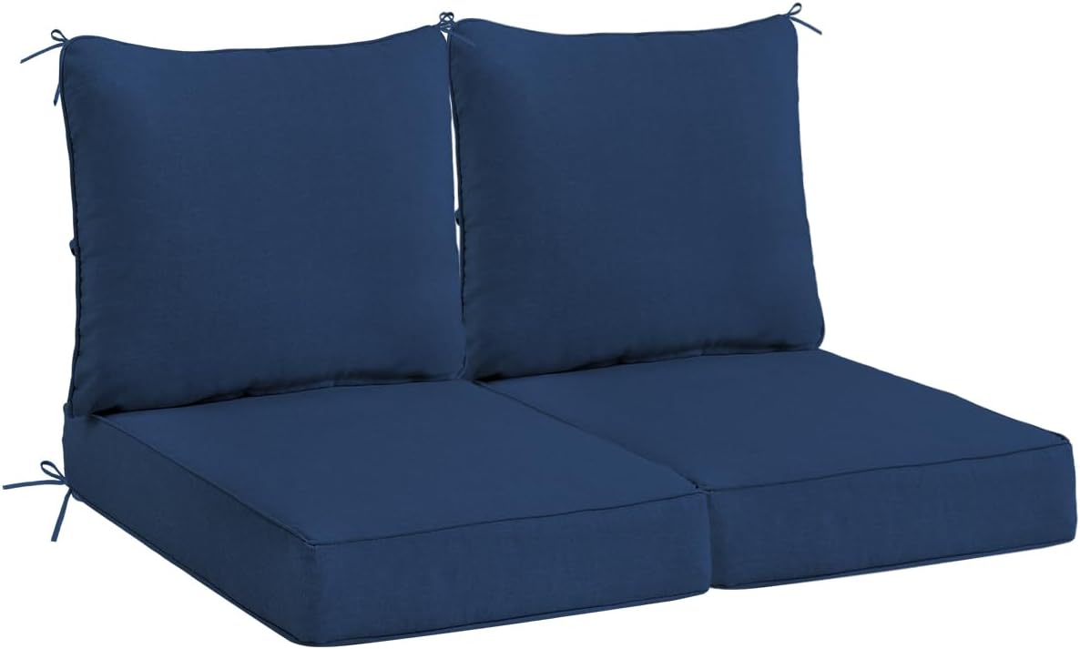 Sundale Outdoor Olefin Deep Seat Cushion Set for Patio Chairs