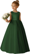 Elegant O-Neck Flower Girl Dress with Pearls and Bow - Formal Fit
