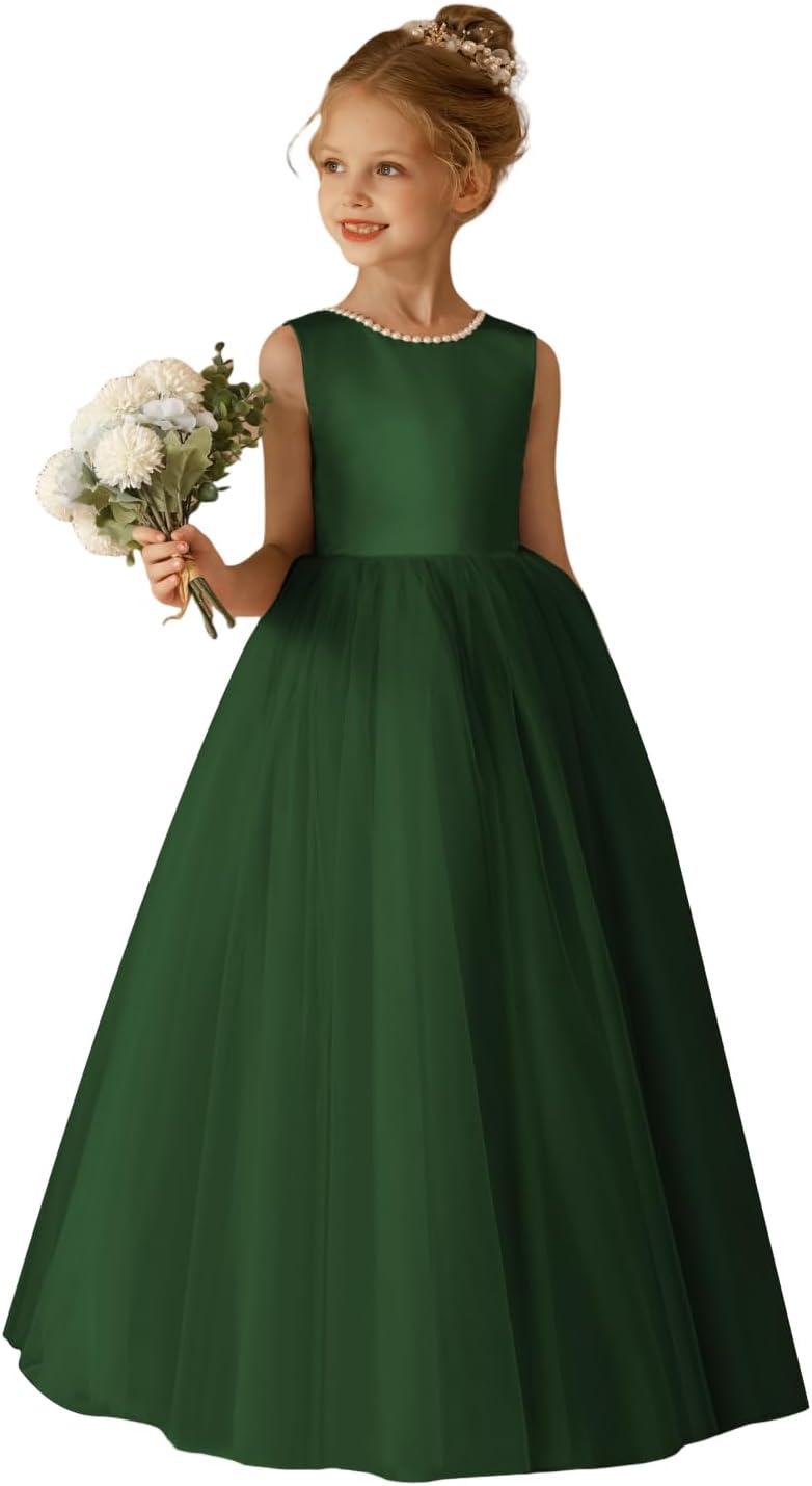 Elegant O-Neck Flower Girl Dress for Weddings and Special Events