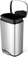 8 Gal Kitchen Trash Can 30L Recycling Bin - Soft Close Stainless