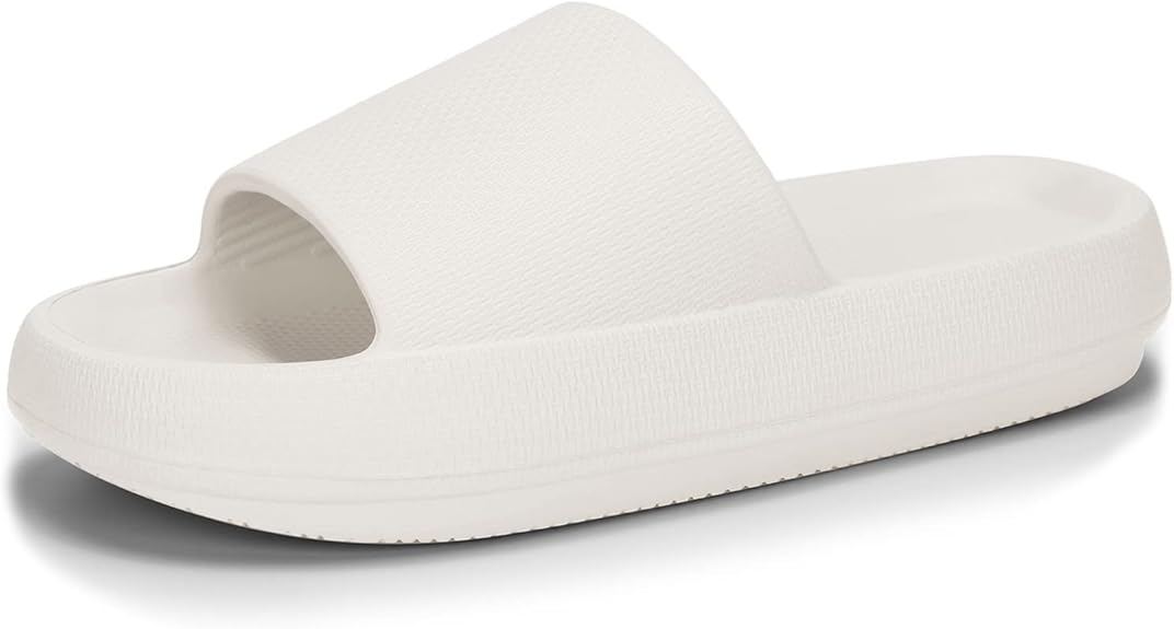 welltree Slides for Women Men - Soft Thick Sole Non-Slip Sandals