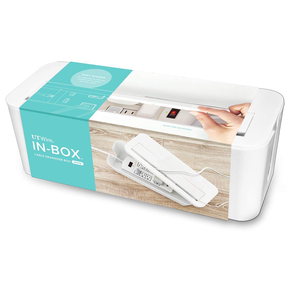 UT Wire In-Box XL Cable Organizer White