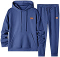 JMIERR Mens Jacquard Sweatsuit 2-Piece Tracksuit - Warm Comfort