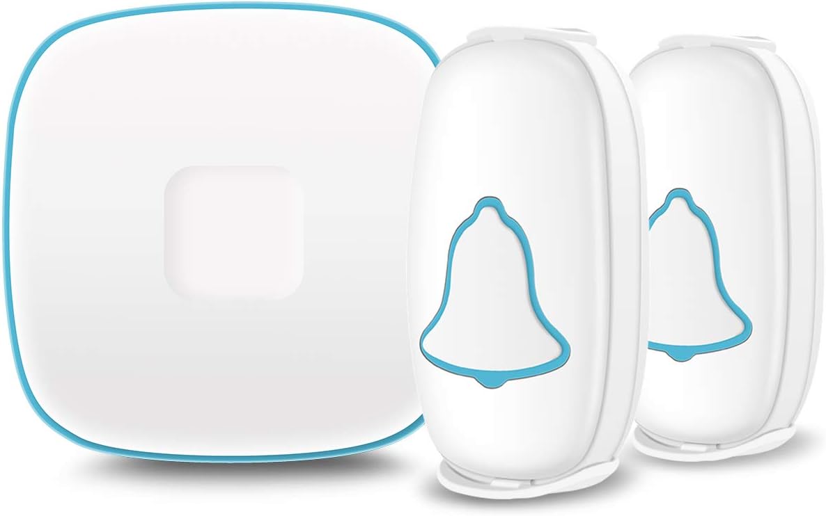 TOZUNYI Wireless Doorbell: 1000ft Range, 38 Melodies, LED Flash