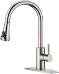 LED Kitchen Faucet with Pull Down Sprayer and Temperature Display