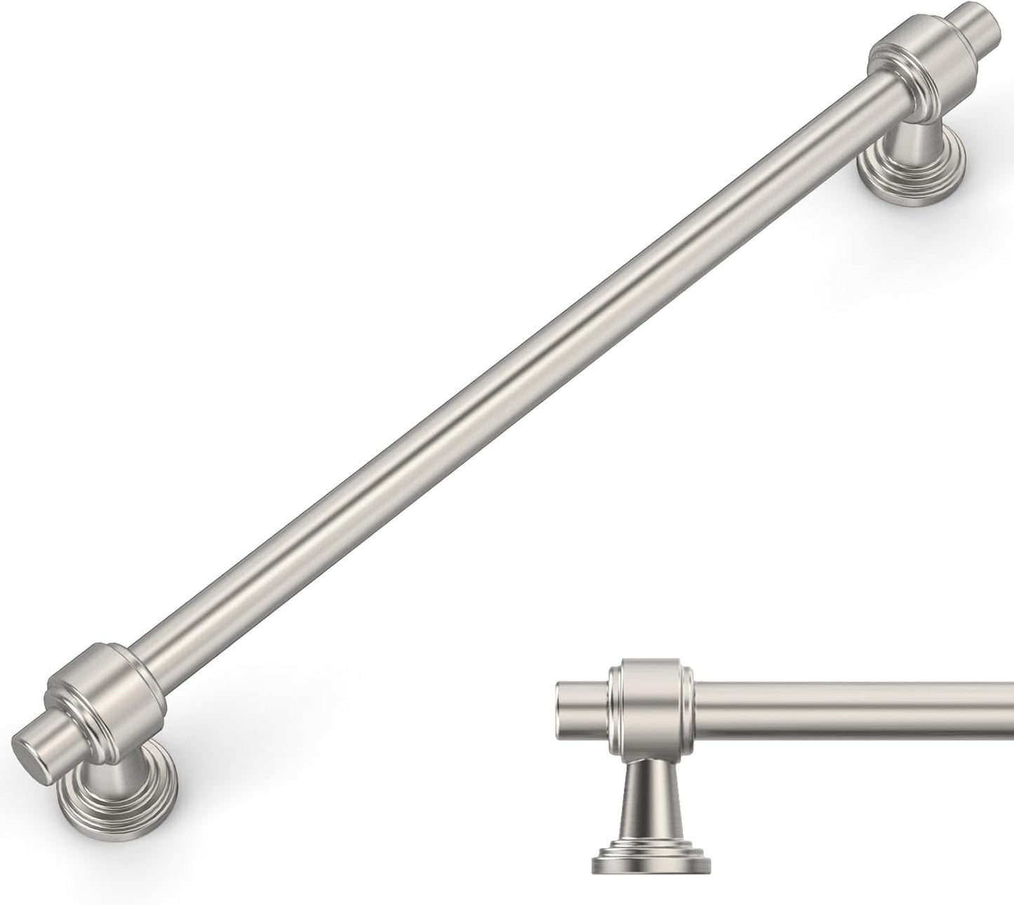 Brushed Satin Nickel Cabinet Pulls for Kitchen and Bathroom Use
