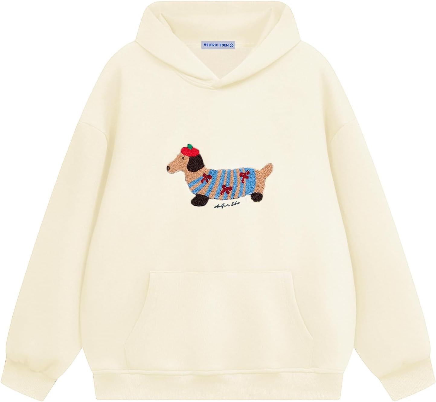Aelfric Eden Cartoon Dog Hoodie for Couples - Stylish Comfort
