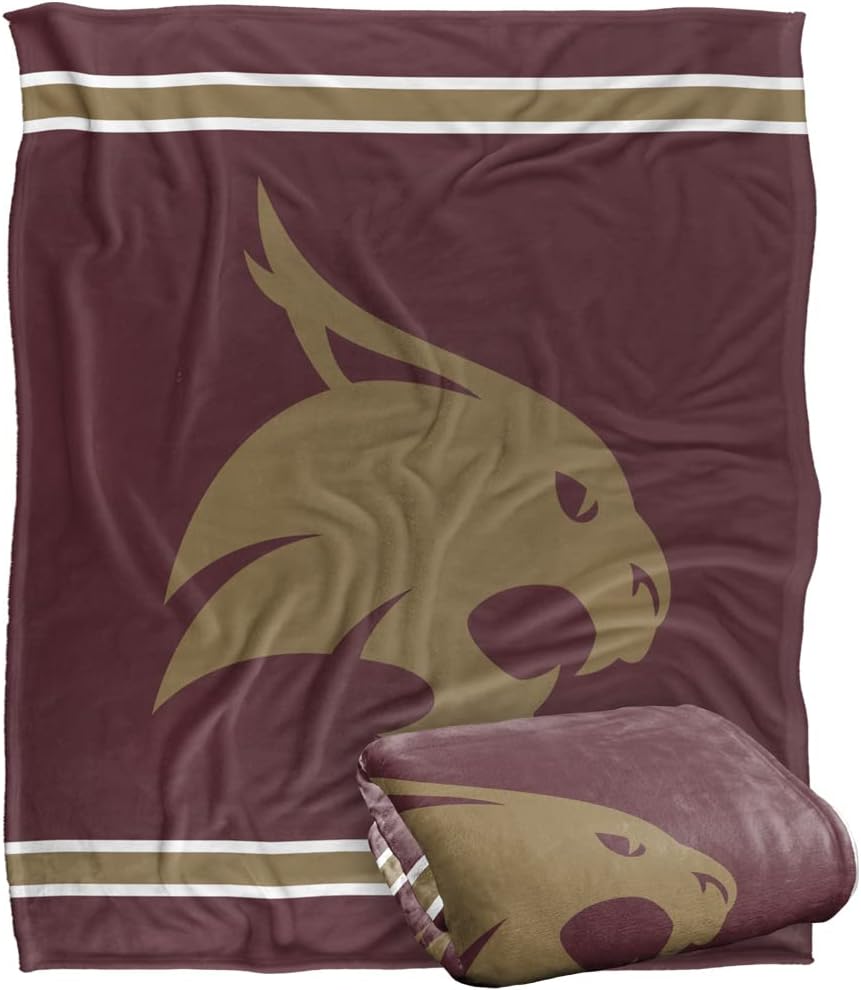 Texas State University Primary Logo Silky Touch Throw Blanket
