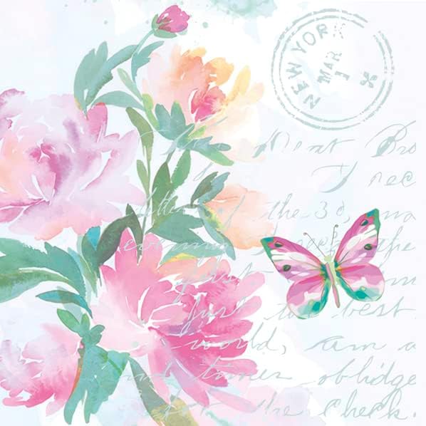 20-ct Floral Luncheon Napkins - Artistic Touch for Every Occasion!