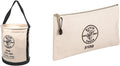 Klein Tools Canvas Bucket and Zipper Bag for Heavy-Duty Use