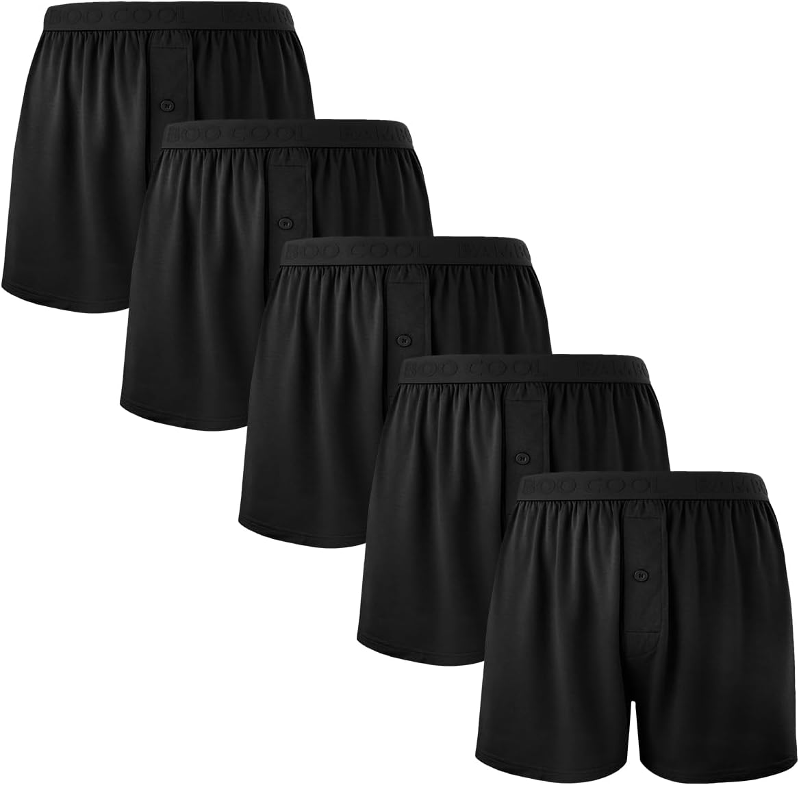 Bamboo Cool Mens Boxer Shorts Soft Comfortable Breathable Knit