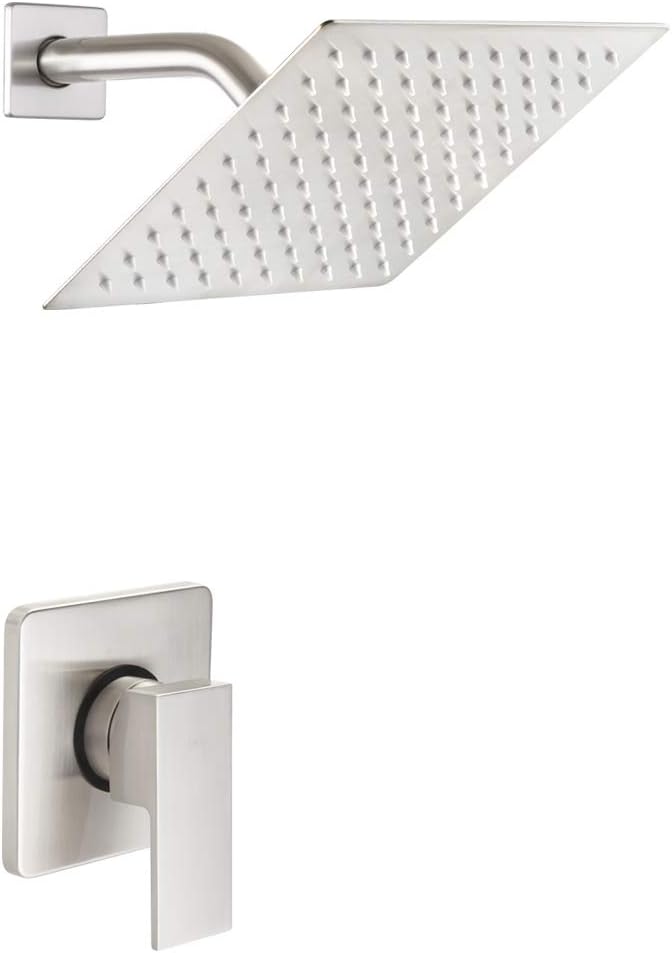Brushed Nickel Shower Only Faucet Set for Luxurious Bathrooms