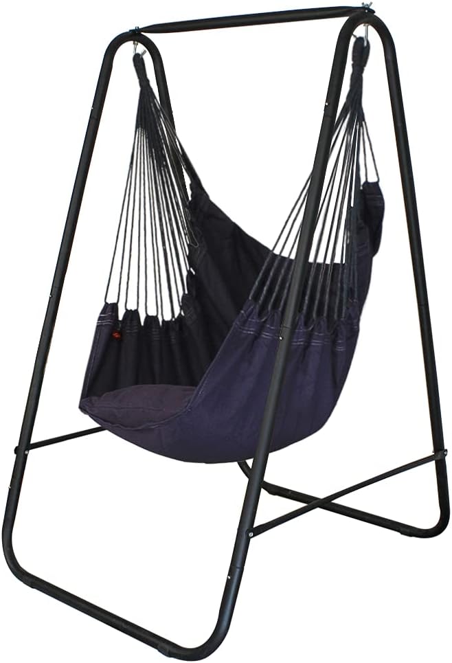 YUCAN Hammock Chair Stand Set - Weather Resistant, Space-Saving & Stylish - 450 lbs Capacity!