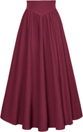 Scarlet Darkness Victorian Skirts for Women - Flowy High Waisted Floor