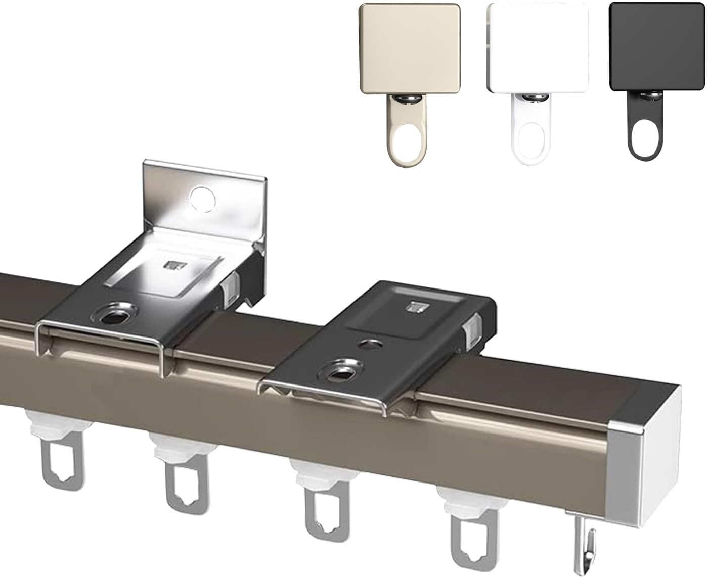 XCIVONTEX Gold Aluminum Ceiling Track - Flexible & Stylish