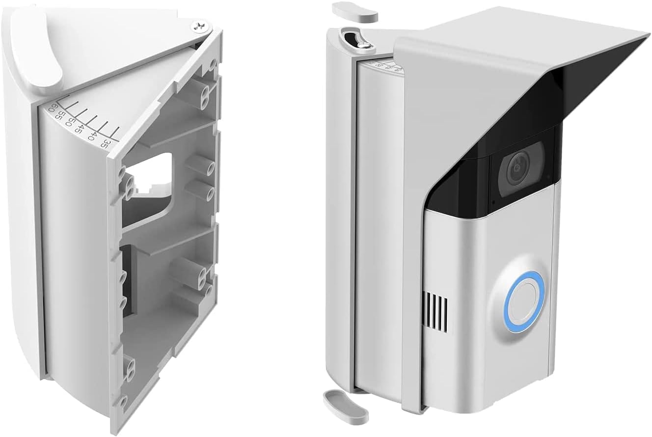 OLAIKE Waterproof Angle Mount for Doorbell with Anti-Glare Shield