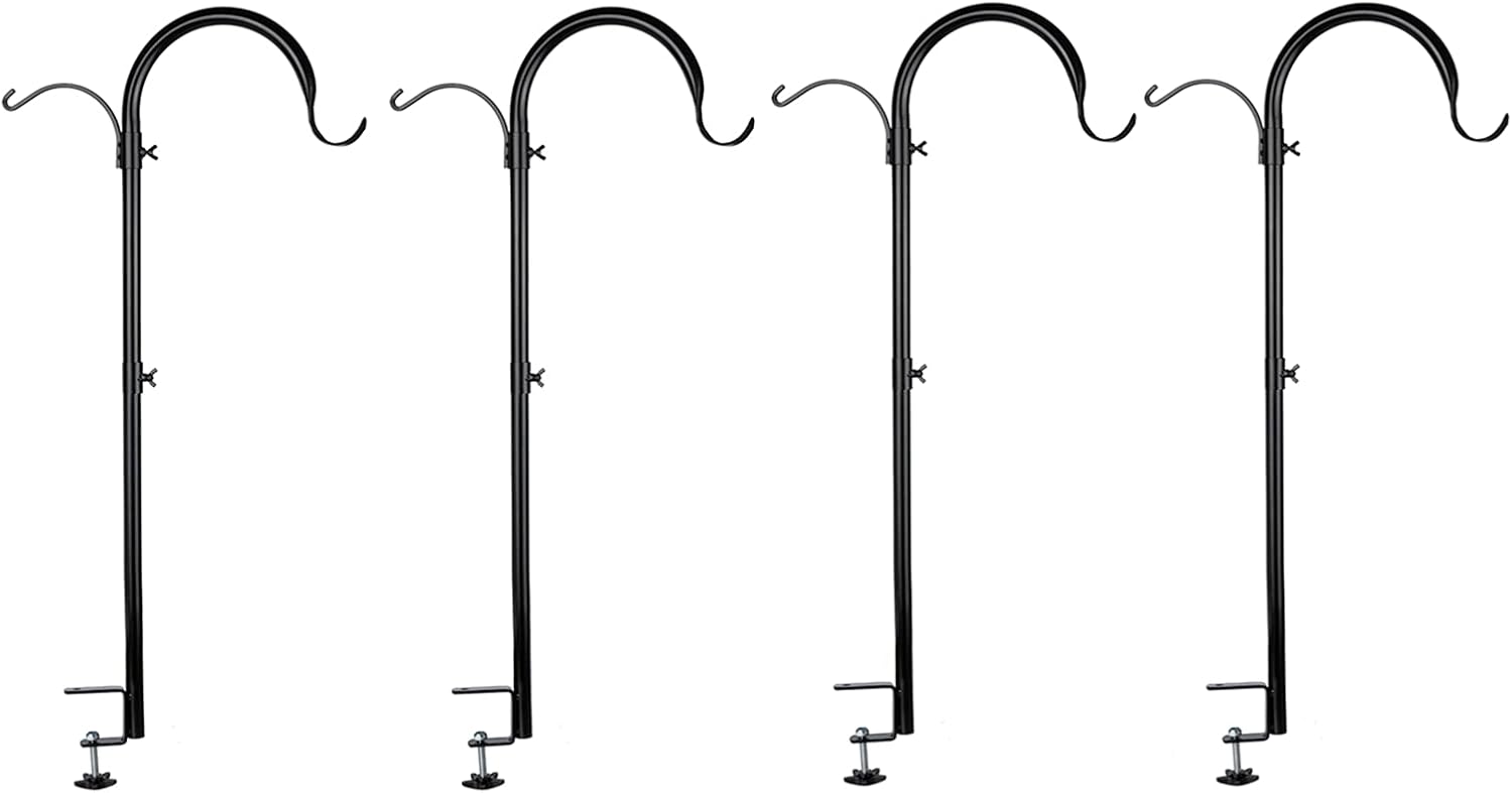 WOSIBO 37 Inch Deck Hook for Bird Feeders and Hanging Plants
