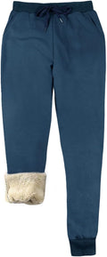 Yeokou Women's Warm Sherpa Lined Athletic Sweatpants (Style H2PY)