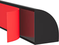 Flexible Quarter Round Molding Peel and Stick Rubber Trim Black