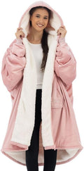 Sherpa Lined Original Wearable Blanket - Oversized Hooded Zip