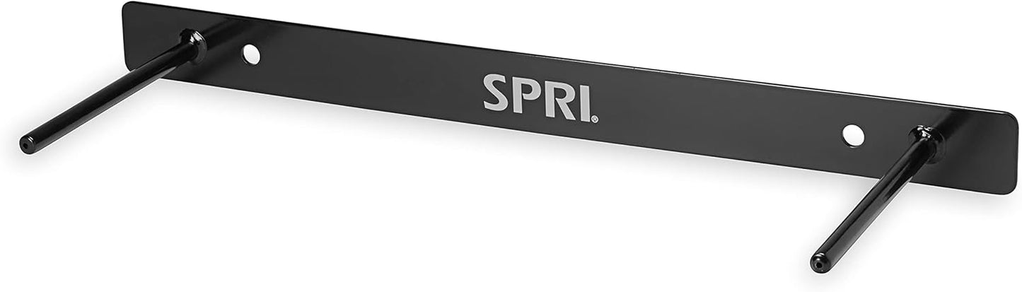 SPRI Black Wall Rack: Organize Exercise Mats