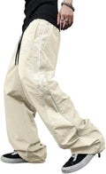 ZAFUL Mens Baggy Pants Y2K Contrast Piping Drawstring Sweatpants 100%