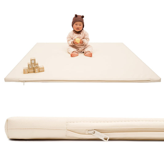 Vegan Leather Baby Play Mat - Soft & Durable