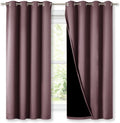 Blackout Curtains Dry Rose 2 Panels 52in x 63in - Full Light Block