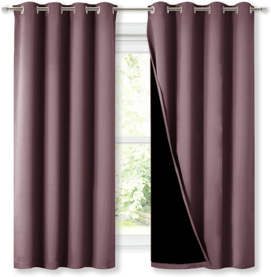 NICETOWN 100% Blackout Curtains for Energy Efficiency and Style