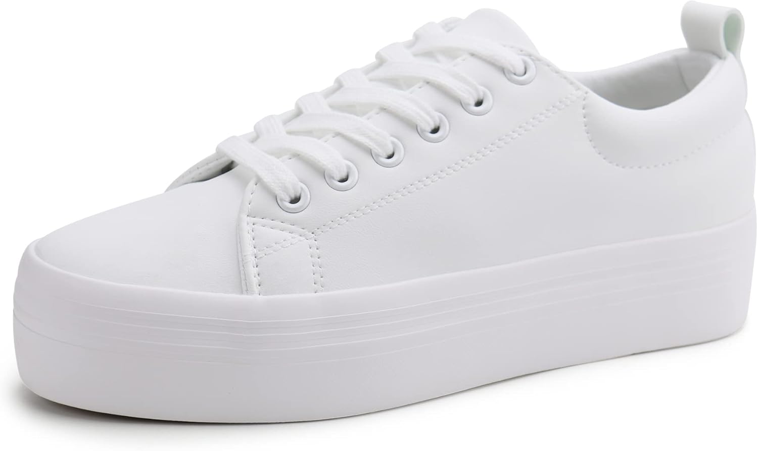 JABASIC Women Lace Up Platform Sneakers for Casual Fashion