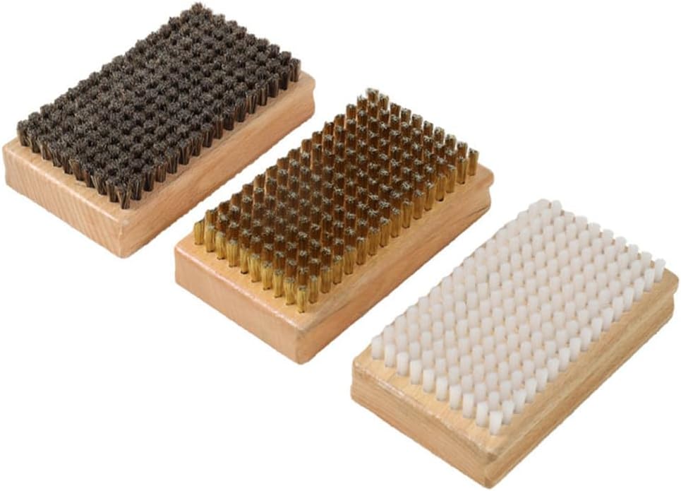 3-Piece Ski Wax Brush Set - XWGHXL