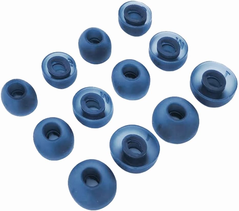 Comfort & Style: 12X Blue Earbud Eartips for JBL Tune Buds by TENNMAK