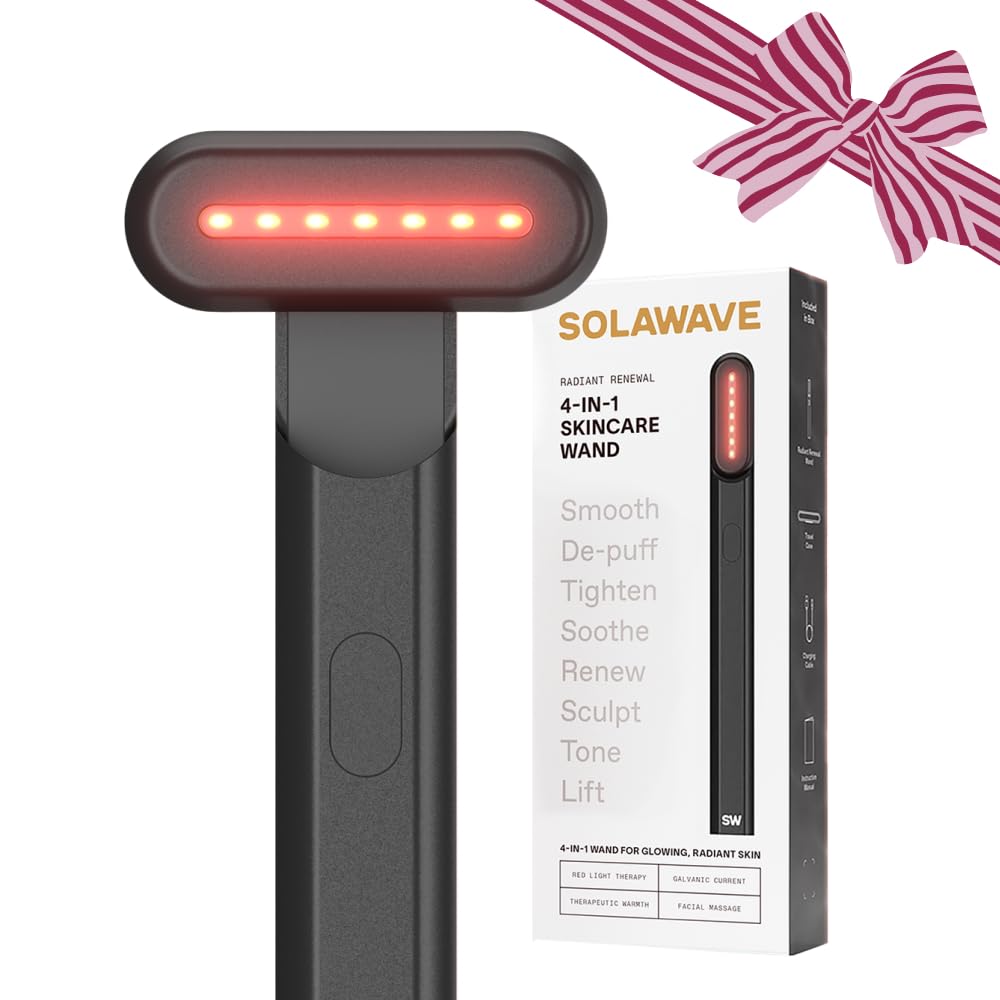 Solawave 4-in-1 Red Light Therapy Wand for Glowing Skin