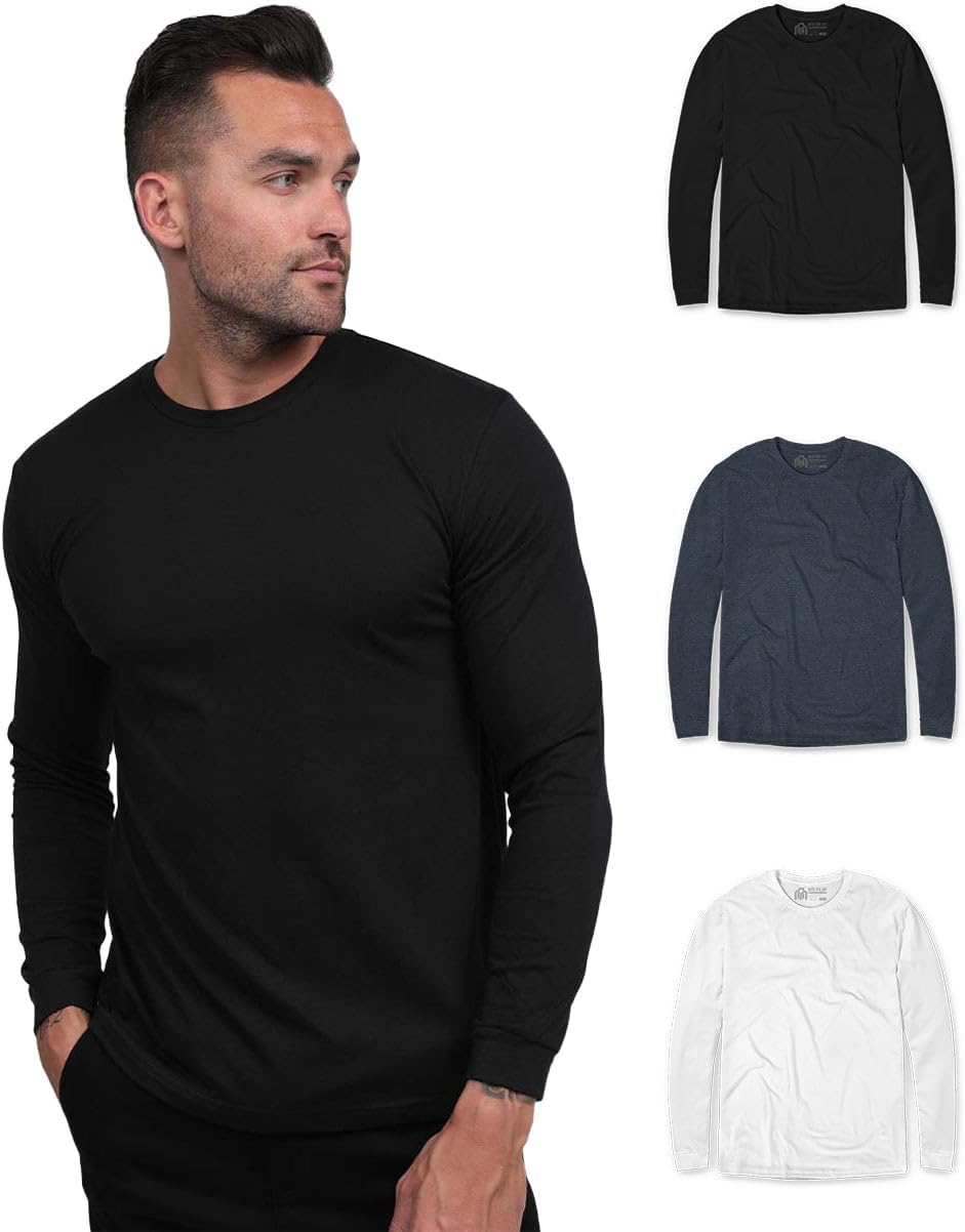 INTO THE AM Long Sleeve Tee Shirts for Men - Premium Quality
