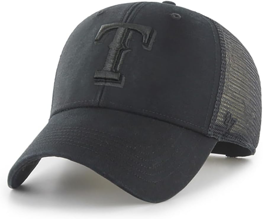47 Brand MLB Unisex Black Team Logo Trucker Cap for Adults