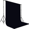 Versatile 10x10 ft Black Backdrop - Ideal for Photography & Home Golf Simulators